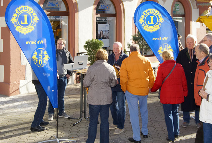 Verkauf bei super-Herbstwetter