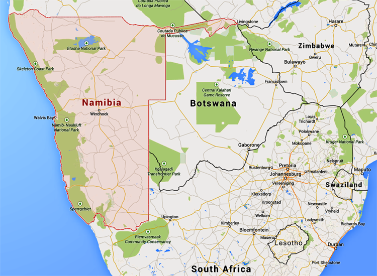 Namibia - ein Teil von Südafrika