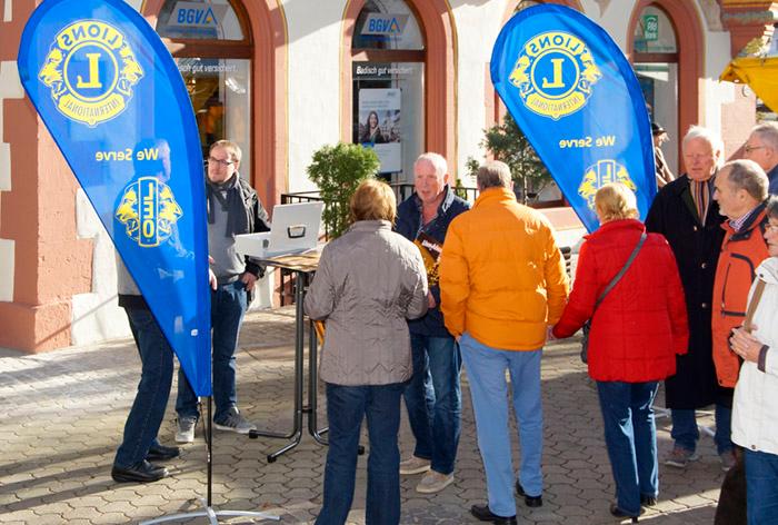 Verkauf bei super-Herbstwetter